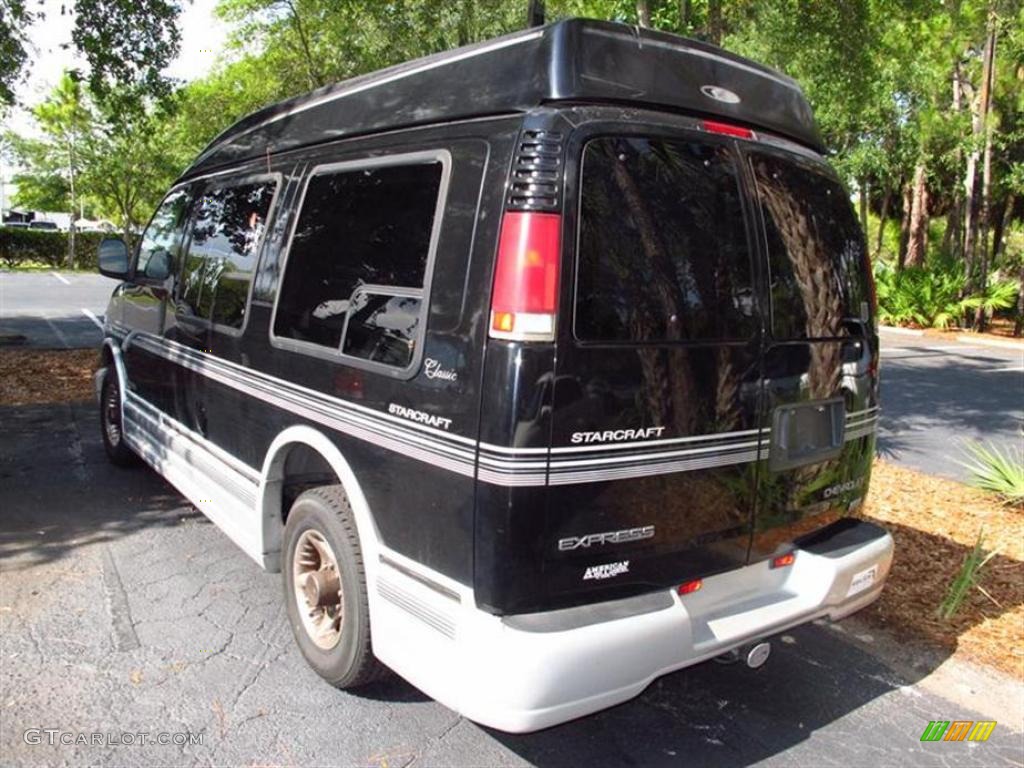 2000 Express G1500 Passenger Conversion Van - Black / Neutral photo #3