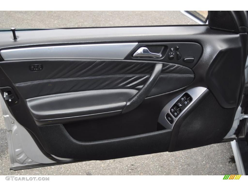 2006 Mercedes-Benz C 55 AMG Black Door Panel Photo #49535768