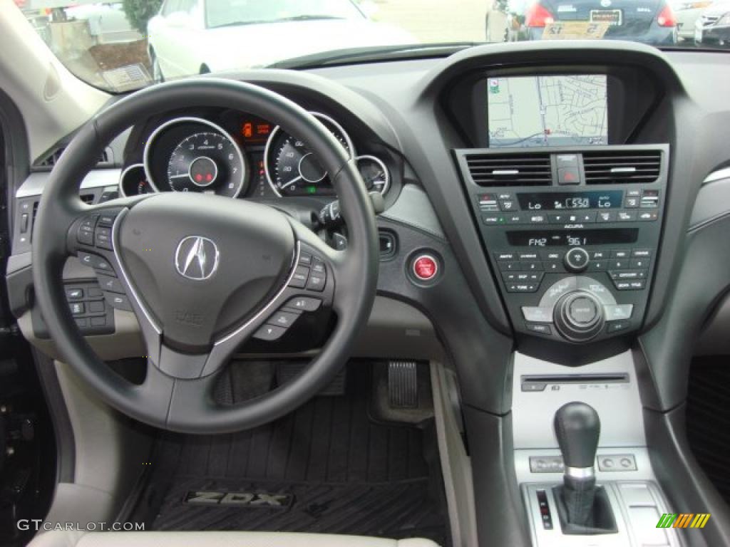 2010 Acura ZDX AWD Technology Ebony Dashboard Photo #49536569