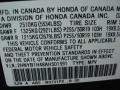 NH731PX: Crystal Black Pearl 2010 Acura ZDX AWD Technology Color Code