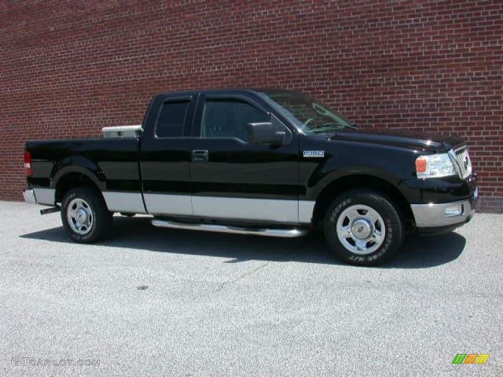 2004 F150 XLT SuperCab - Black / Medium Graphite photo #2