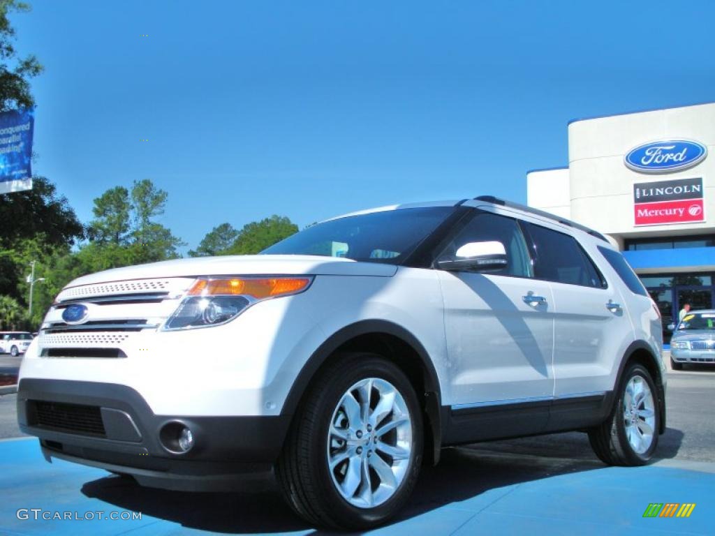2011 Explorer Limited 4WD - White Platinum Tri-Coat / Charcoal Black photo #1