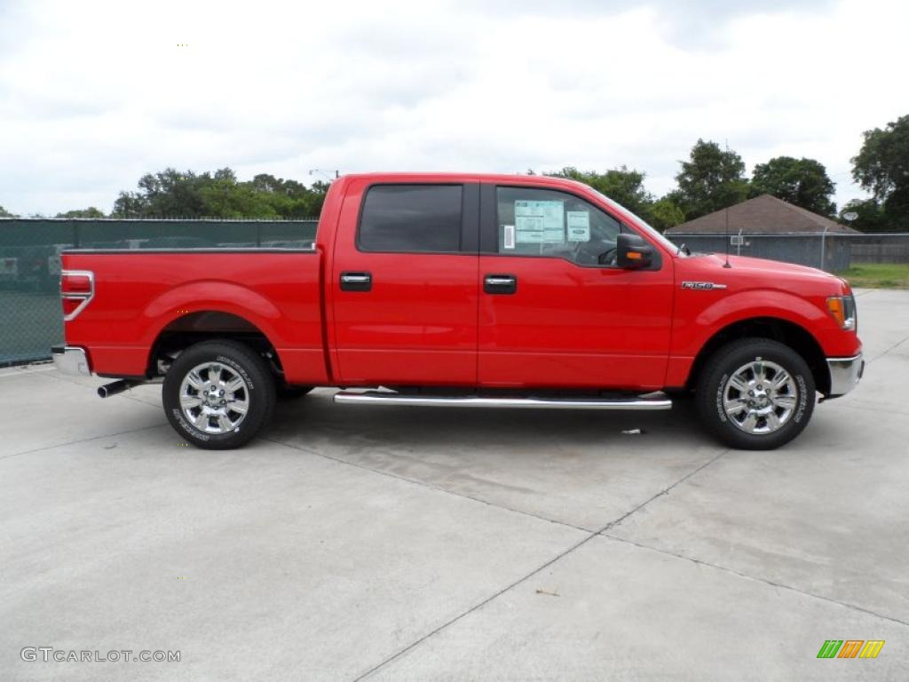 2011 F150 Texas Edition SuperCrew - Race Red / Steel Gray photo #2