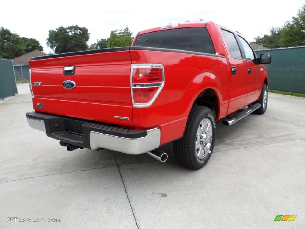 2011 F150 Texas Edition SuperCrew - Race Red / Steel Gray photo #3