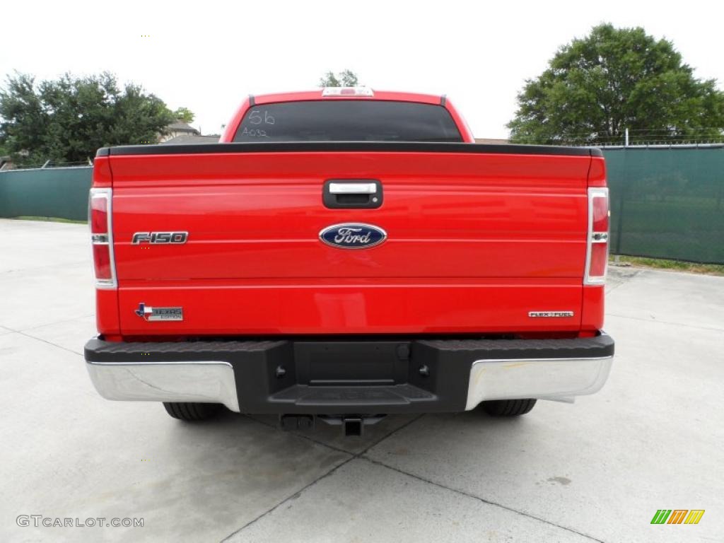 2011 F150 Texas Edition SuperCrew - Race Red / Steel Gray photo #4