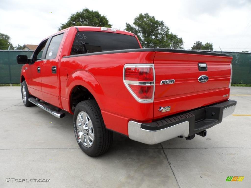 2011 F150 Texas Edition SuperCrew - Race Red / Steel Gray photo #5