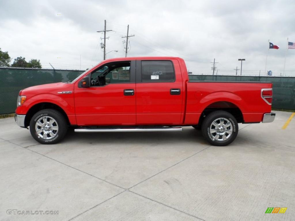 2011 F150 Texas Edition SuperCrew - Race Red / Steel Gray photo #6
