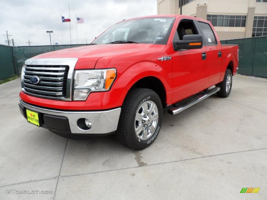 2011 F150 Texas Edition SuperCrew - Race Red / Steel Gray photo #7
