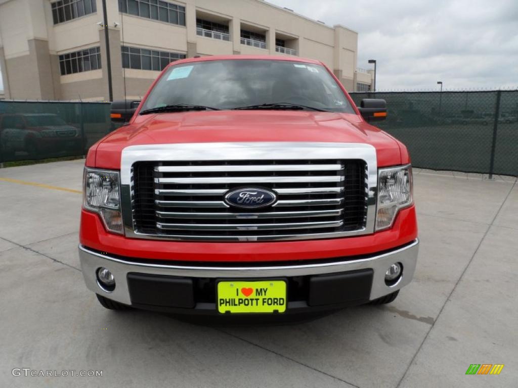 2011 F150 Texas Edition SuperCrew - Race Red / Steel Gray photo #8