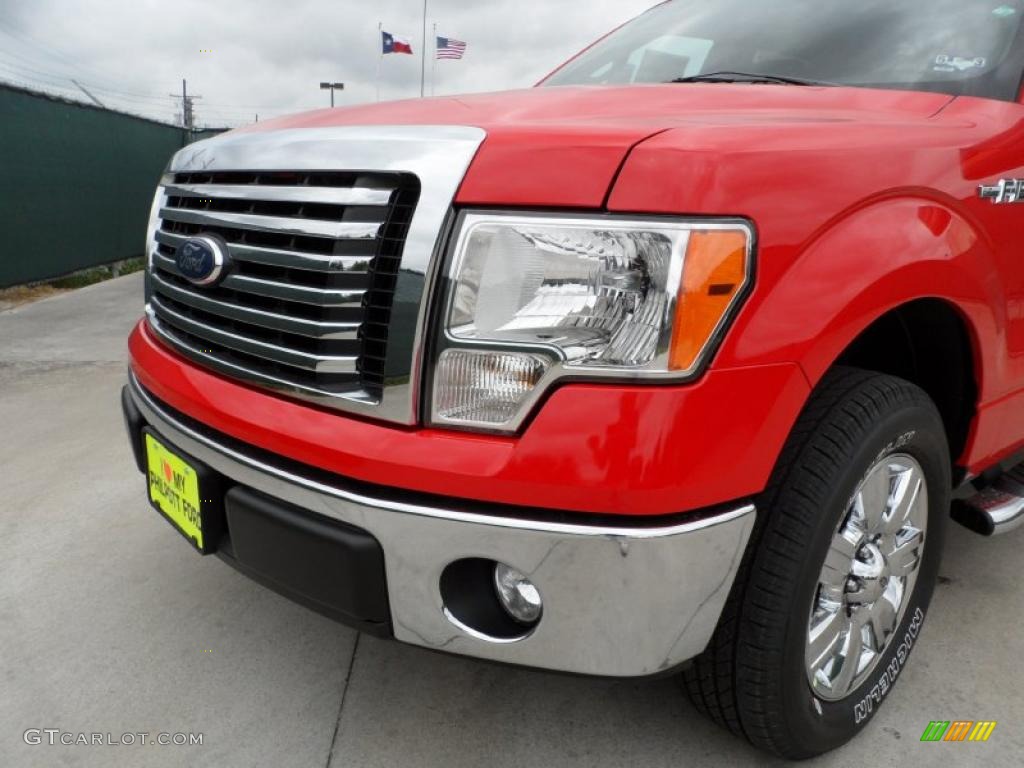 2011 F150 Texas Edition SuperCrew - Race Red / Steel Gray photo #10