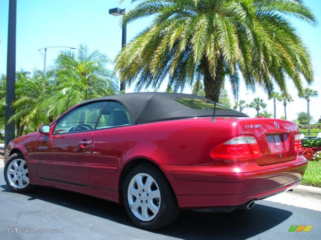 Firemist Red Metallic 2002 Mercedes-Benz CLK 320 Cabriolet Exterior Photo #49540028