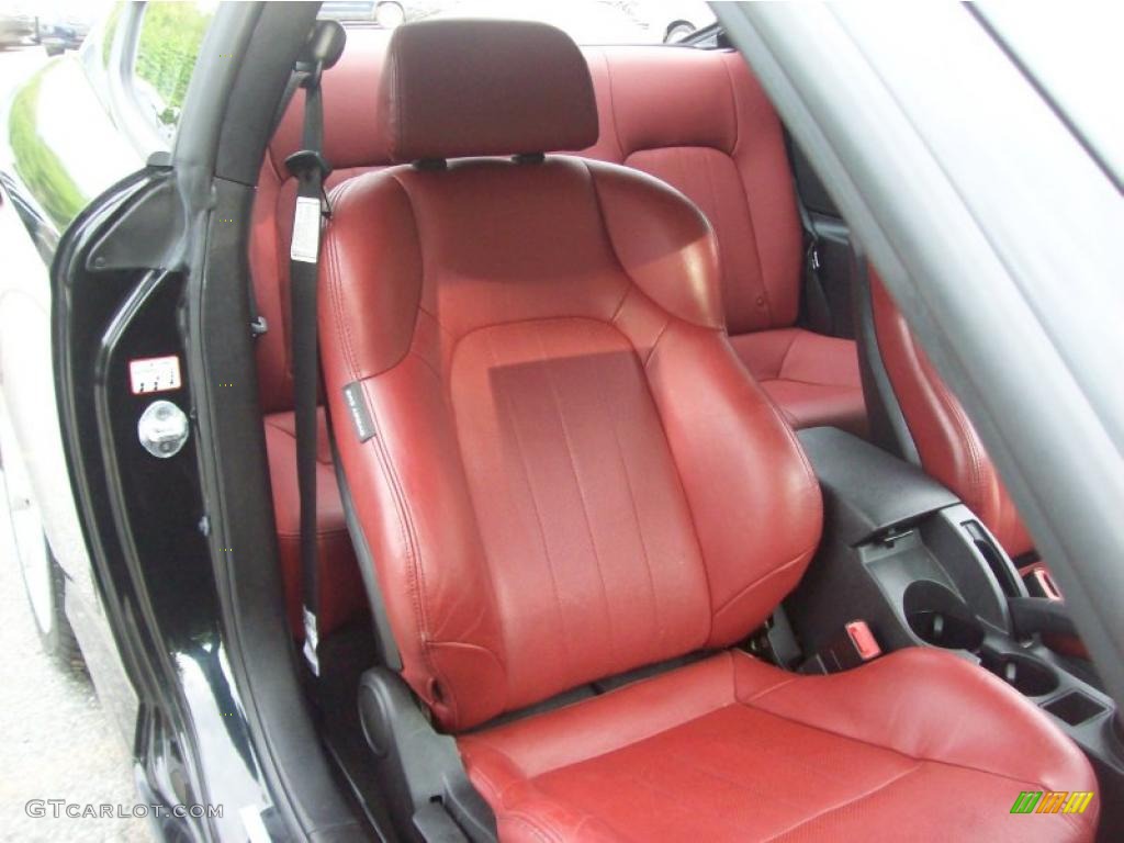 2008 Tiburon GT Limited - Black Pearl / GT Limited Red Leather photo #13