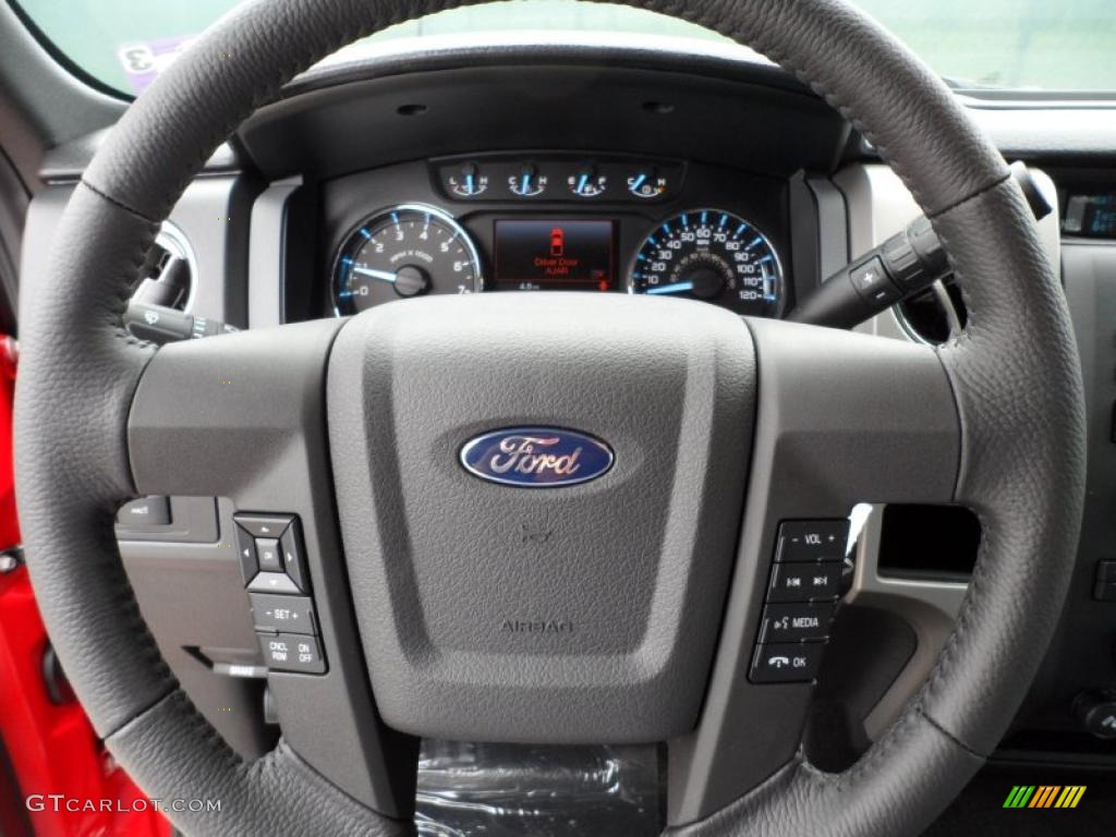 2011 F150 Texas Edition SuperCrew - Race Red / Steel Gray photo #33