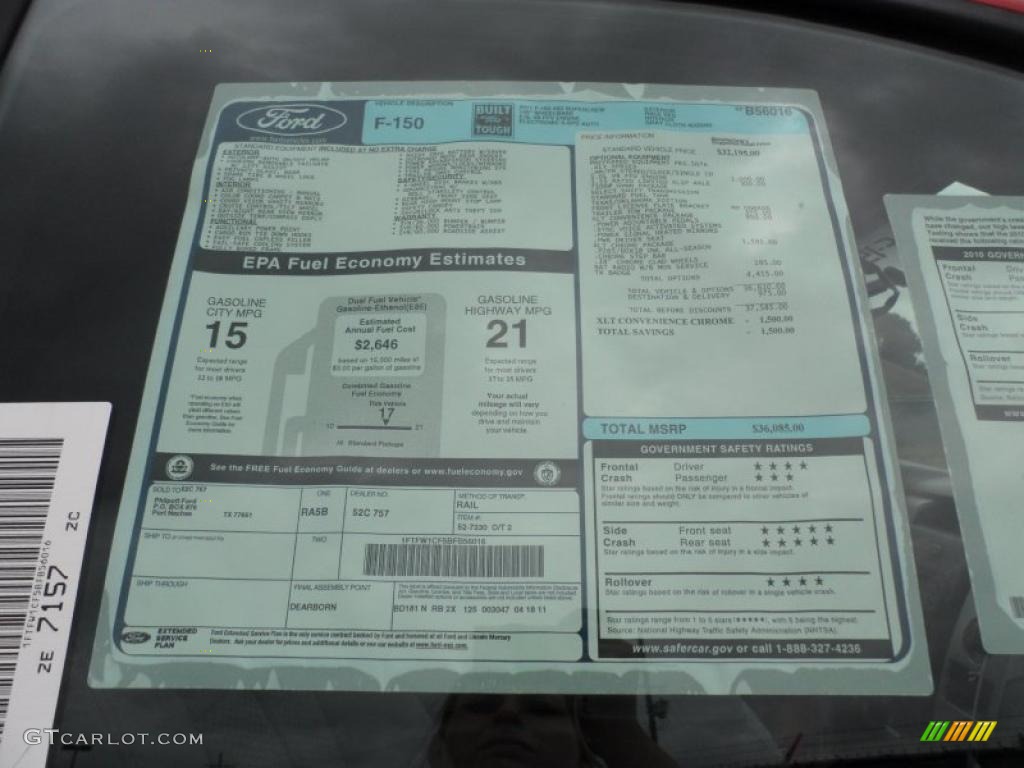 2011 F150 Texas Edition SuperCrew - Race Red / Steel Gray photo #38