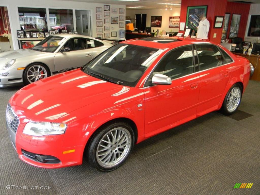 Brilliant Red 2007 Audi S4 4.2 quattro Sedan Exterior Photo #49541153