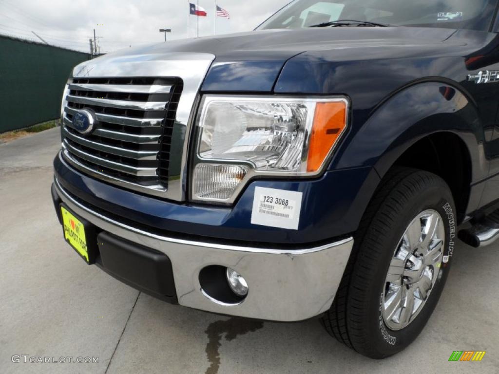 2011 F150 Texas Edition SuperCrew - Dark Blue Pearl Metallic / Steel Gray photo #10