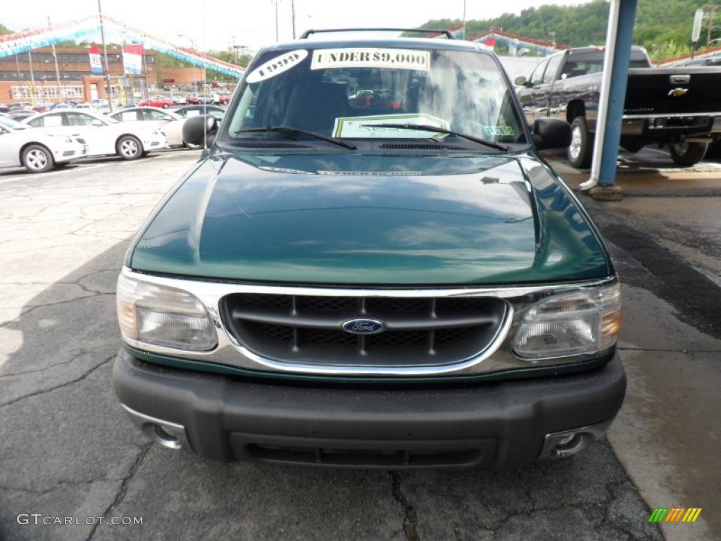 1999 Explorer XLT 4x4 - Tropic Green Metallic / Medium Graphite Grey photo #3