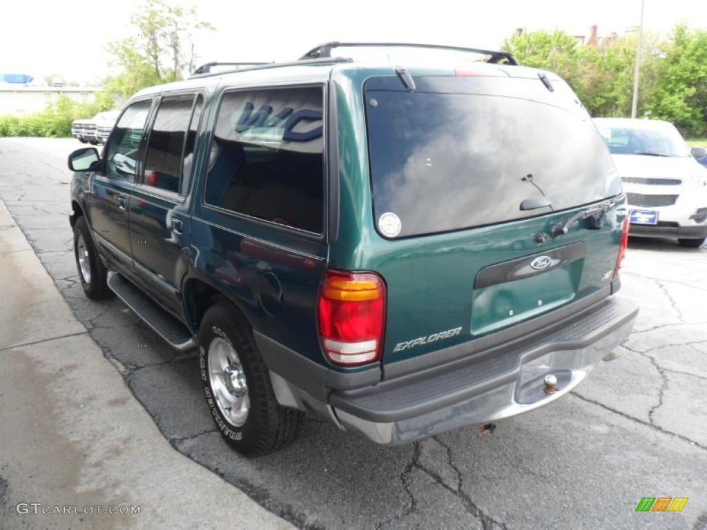1999 Explorer XLT 4x4 - Tropic Green Metallic / Medium Graphite Grey photo #5