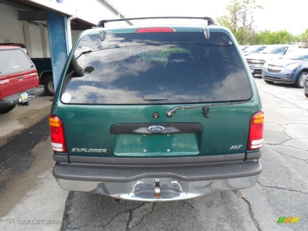 1999 Explorer XLT 4x4 - Tropic Green Metallic / Medium Graphite Grey photo #6