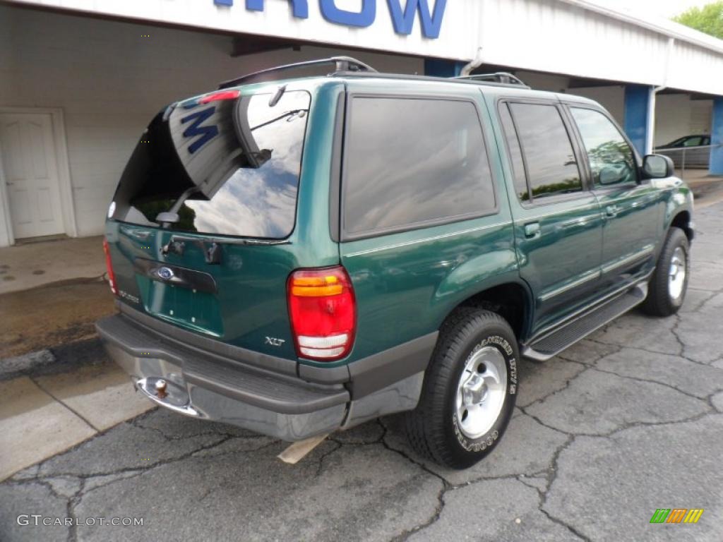 1999 Explorer XLT 4x4 - Tropic Green Metallic / Medium Graphite Grey photo #7