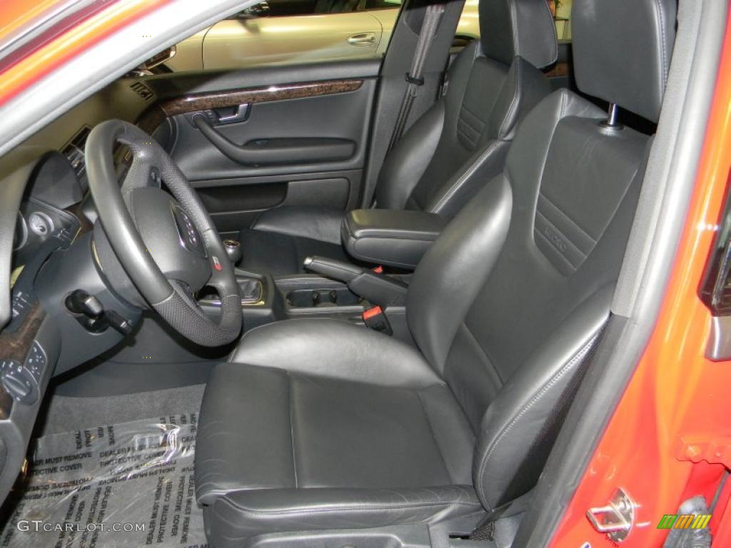 Ebony Interior 2007 Audi S4 4.2 quattro Sedan Photo #49541783