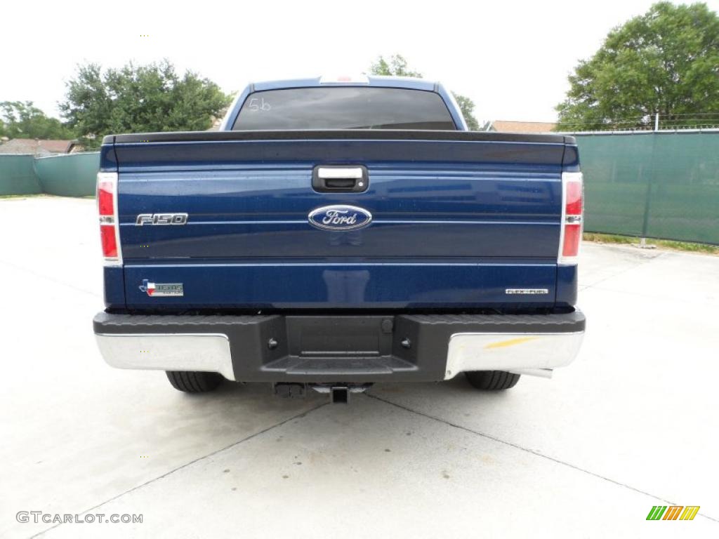 2011 F150 Texas Edition SuperCrew - Dark Blue Pearl Metallic / Steel Gray photo #4