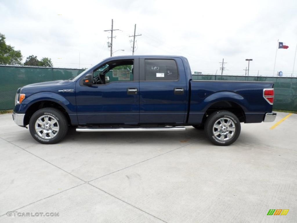 2011 F150 Texas Edition SuperCrew - Dark Blue Pearl Metallic / Steel Gray photo #6