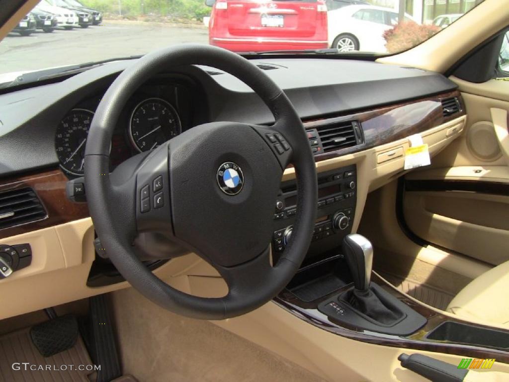 2011 BMW 3 Series 328i Sedan Beige Dashboard Photo #49542554