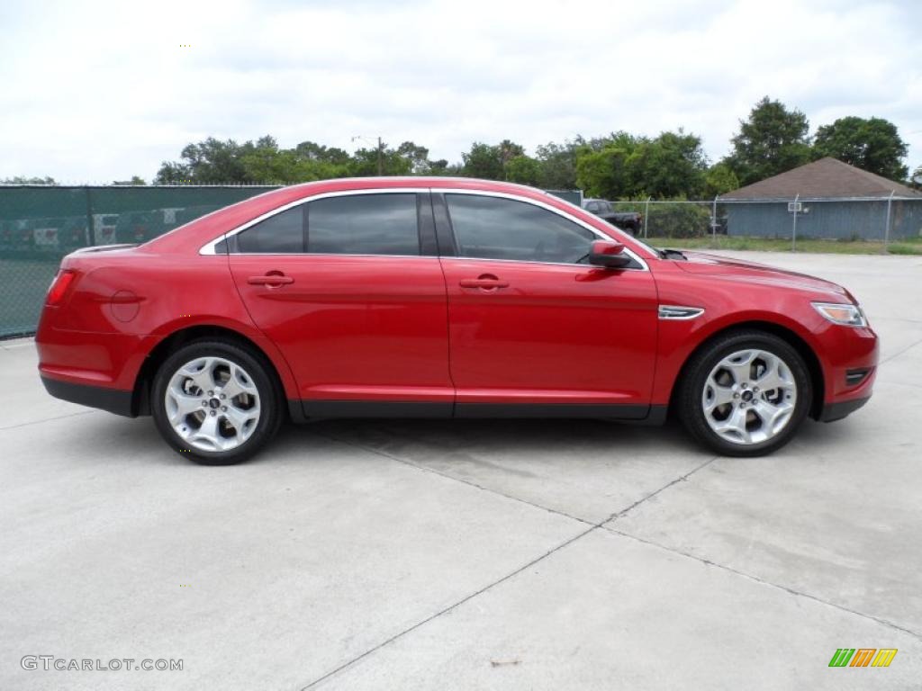 2011 Taurus SEL - Red Candy / Charcoal Black photo #2