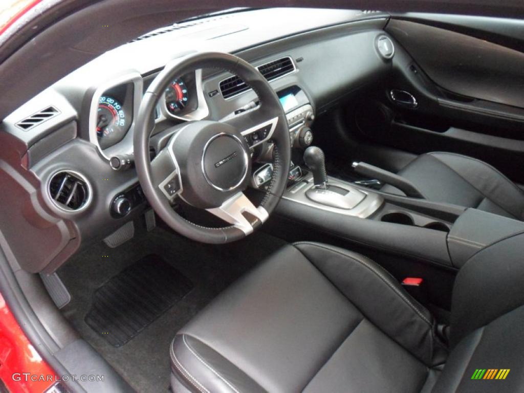 Black Interior 2010 Chevrolet Camaro SS/RS Coupe Photo #49543178