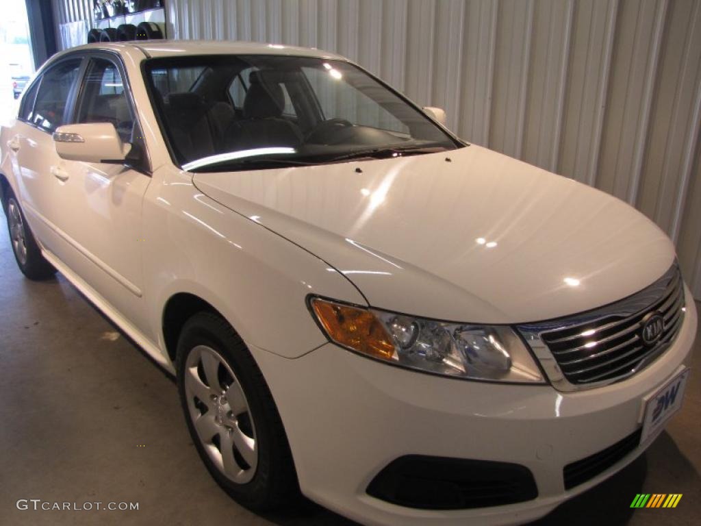 2009 Optima LX - Clear White / Gray photo #1