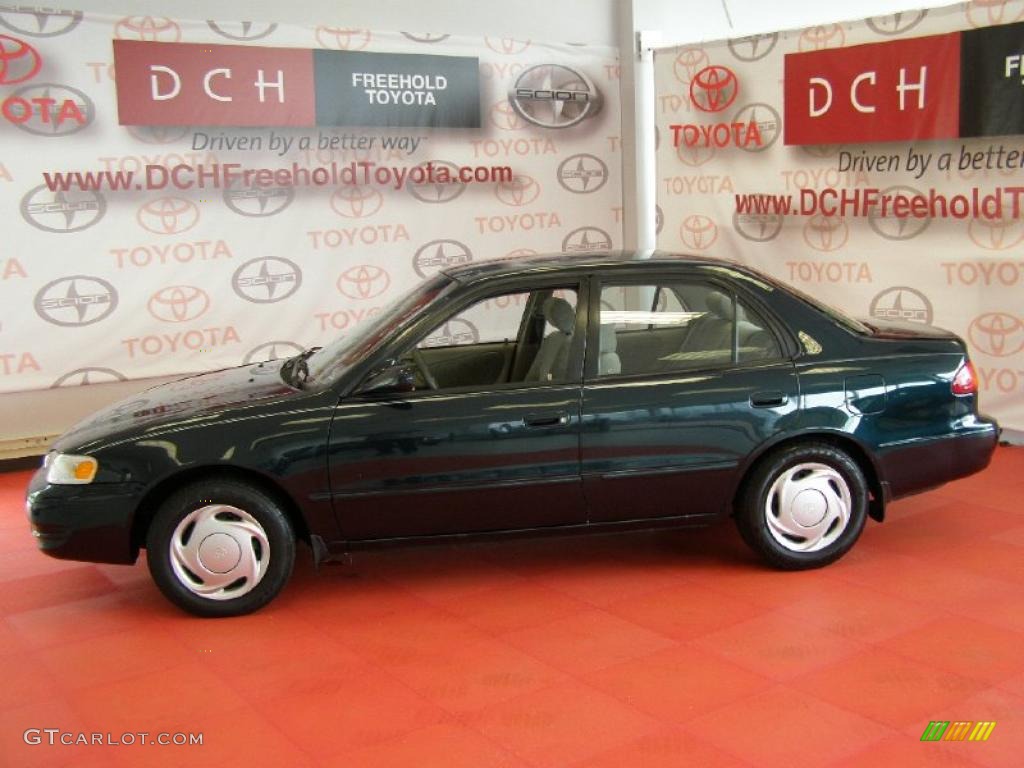 1999 Corolla LE - Dark Emerald Pearl / Pebble Beige photo #4