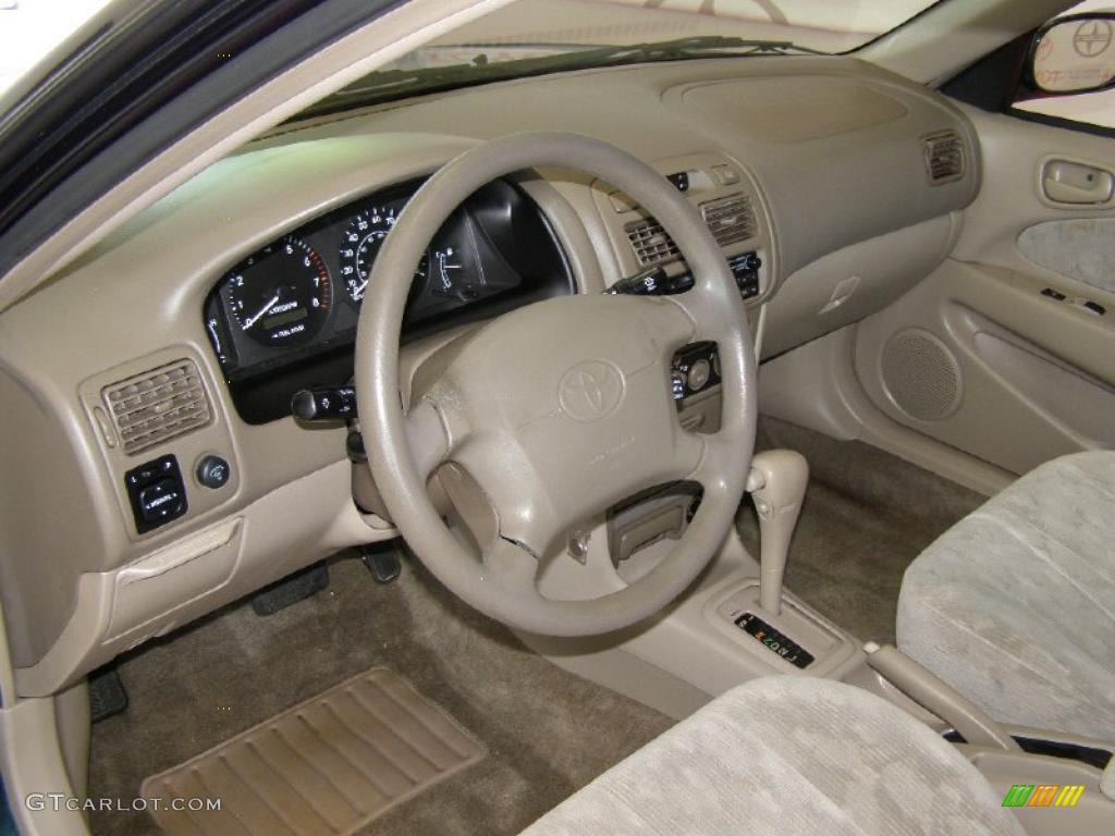 1999 Corolla LE - Dark Emerald Pearl / Pebble Beige photo #11