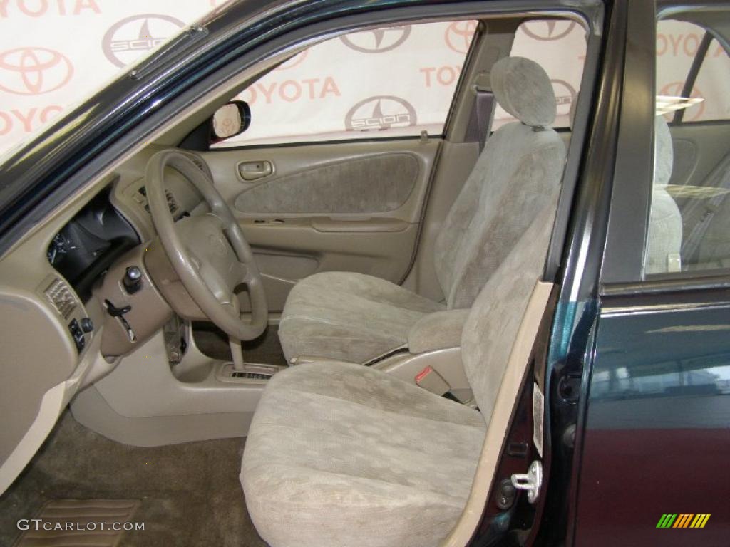1999 Corolla LE - Dark Emerald Pearl / Pebble Beige photo #13