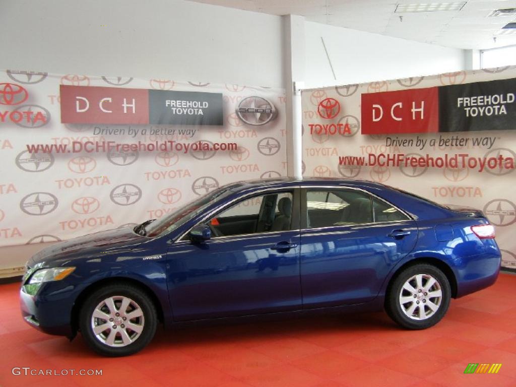 2008 Camry Hybrid - Blue Ribbon Metallic / Ash photo #4