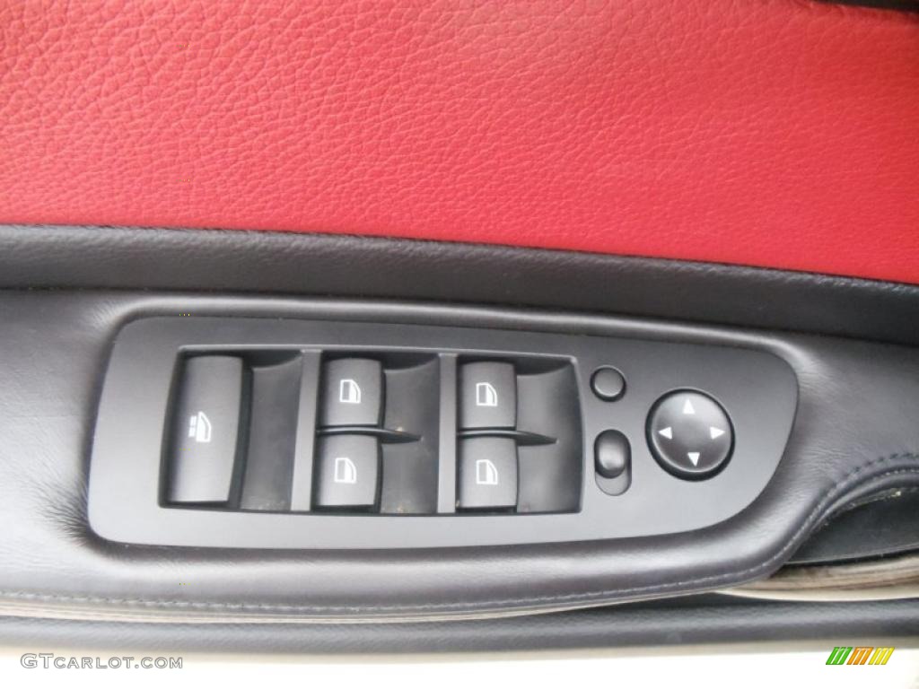2008 1 Series 128i Convertible - Black Sapphire Metallic / Coral Red photo #7
