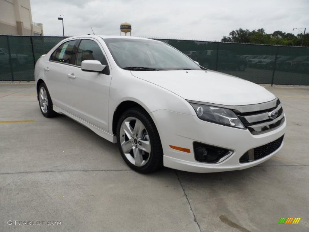 2011 Fusion Sport - White Platinum Tri-Coat / Sport Red/Charcoal Black photo #1