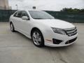 White Platinum Tri-Coat 2011 Ford Fusion Sport Exterior