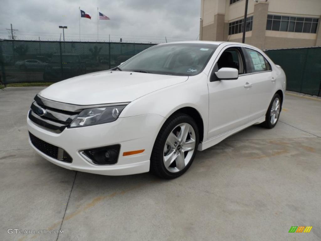 White Platinum Tri-Coat 2011 Ford Fusion Sport Exterior Photo #49547894