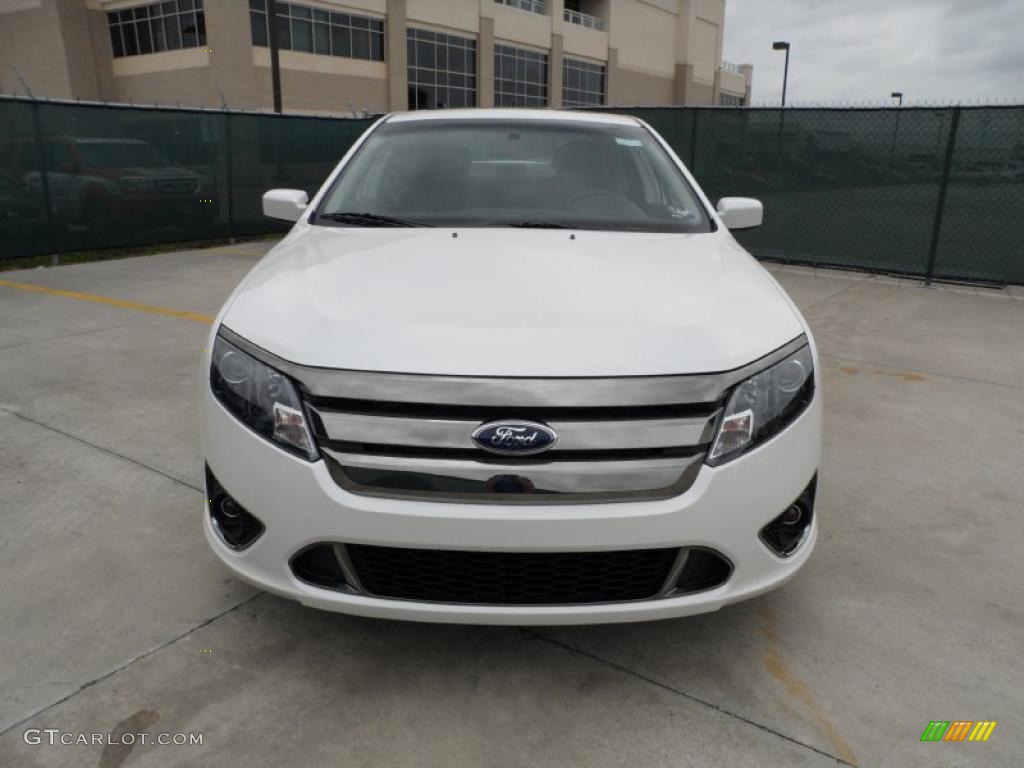 White Platinum Tri-Coat 2011 Ford Fusion Sport Exterior Photo #49547900