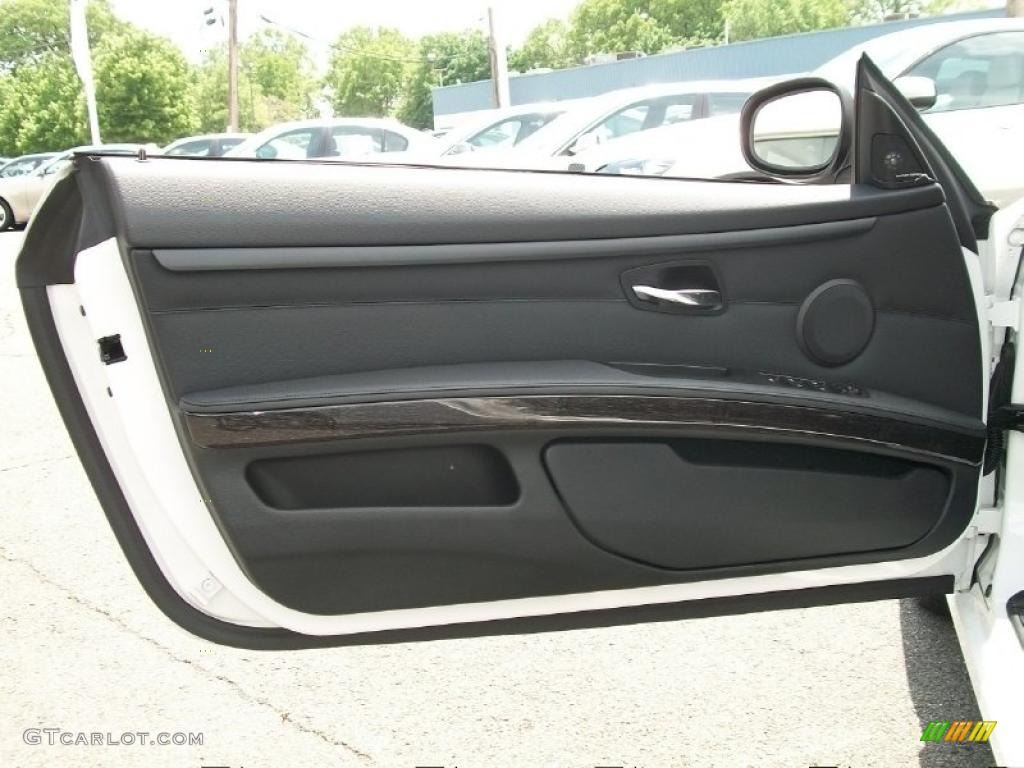 2011 BMW 3 Series 328i Convertible Black Door Panel Photo #49548263