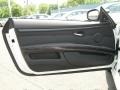 Black 2011 BMW 3 Series 328i Convertible Door Panel