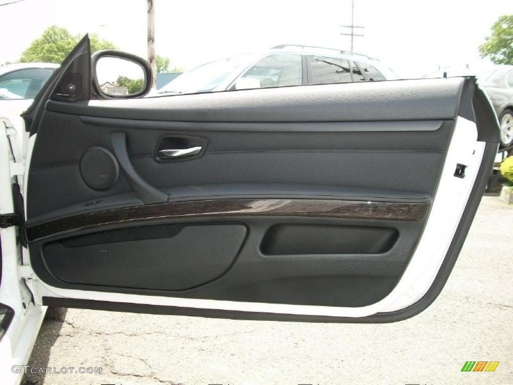 2011 BMW 3 Series 328i Convertible Black Door Panel Photo #49548548
