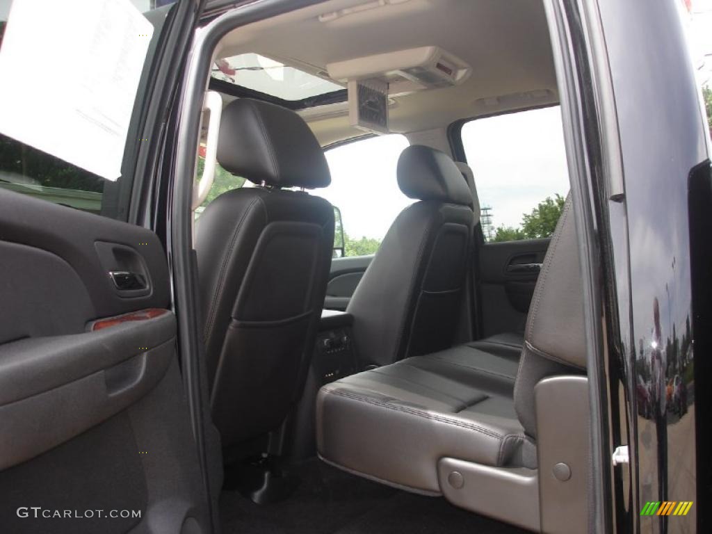 Ebony Interior 2010 Chevrolet Silverado 3500HD LTZ Crew Cab Dually Photo #49550330