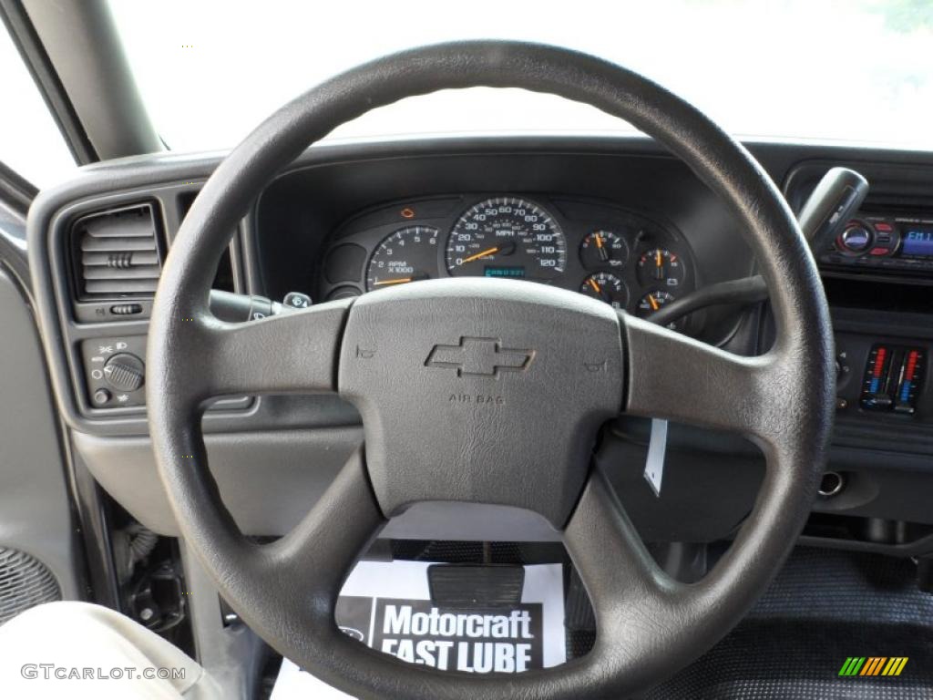 2004 Chevrolet Silverado 1500 LS Extended Cab Dark Charcoal Steering Wheel Photo #49551098