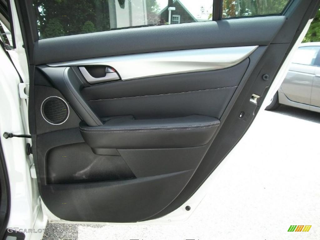 2010 Acura TL 3.7 SH-AWD Technology Ebony Door Panel Photo #49553138
