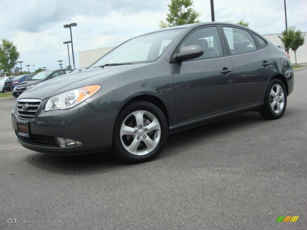 Carbon Gray 2009 Hyundai Elantra SE Sedan Exterior Photo #49553324