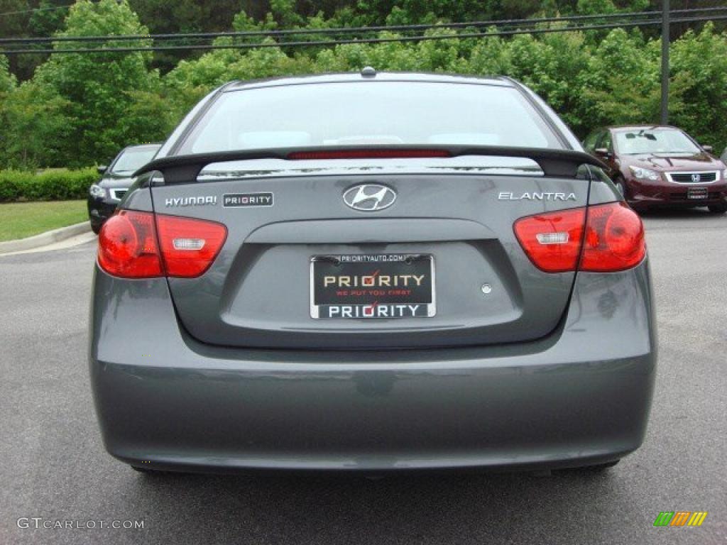 2009 Elantra SE Sedan - Carbon Gray / Gray photo #5