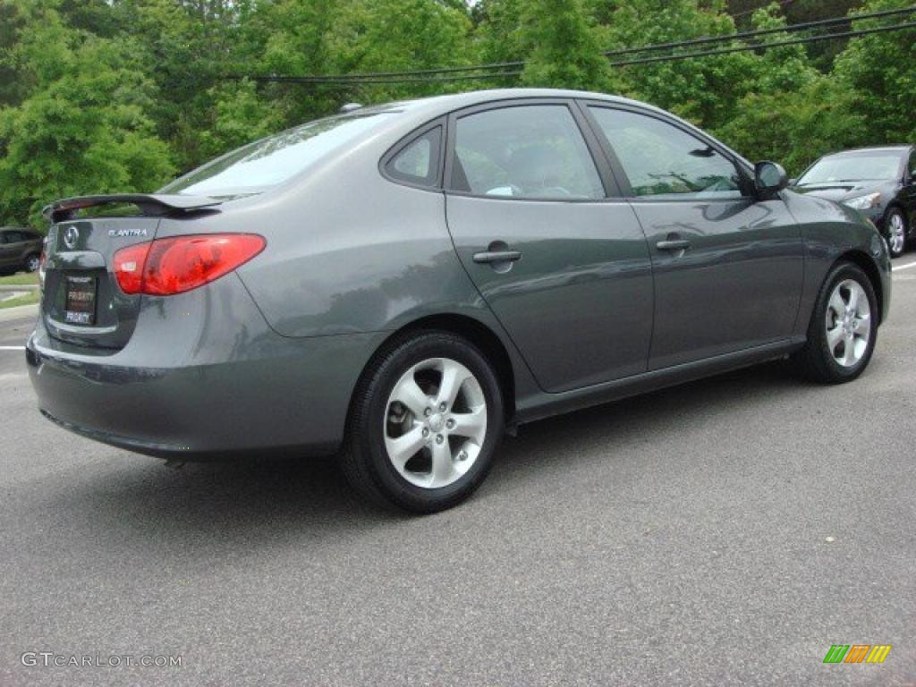 2009 Elantra SE Sedan - Carbon Gray / Gray photo #6