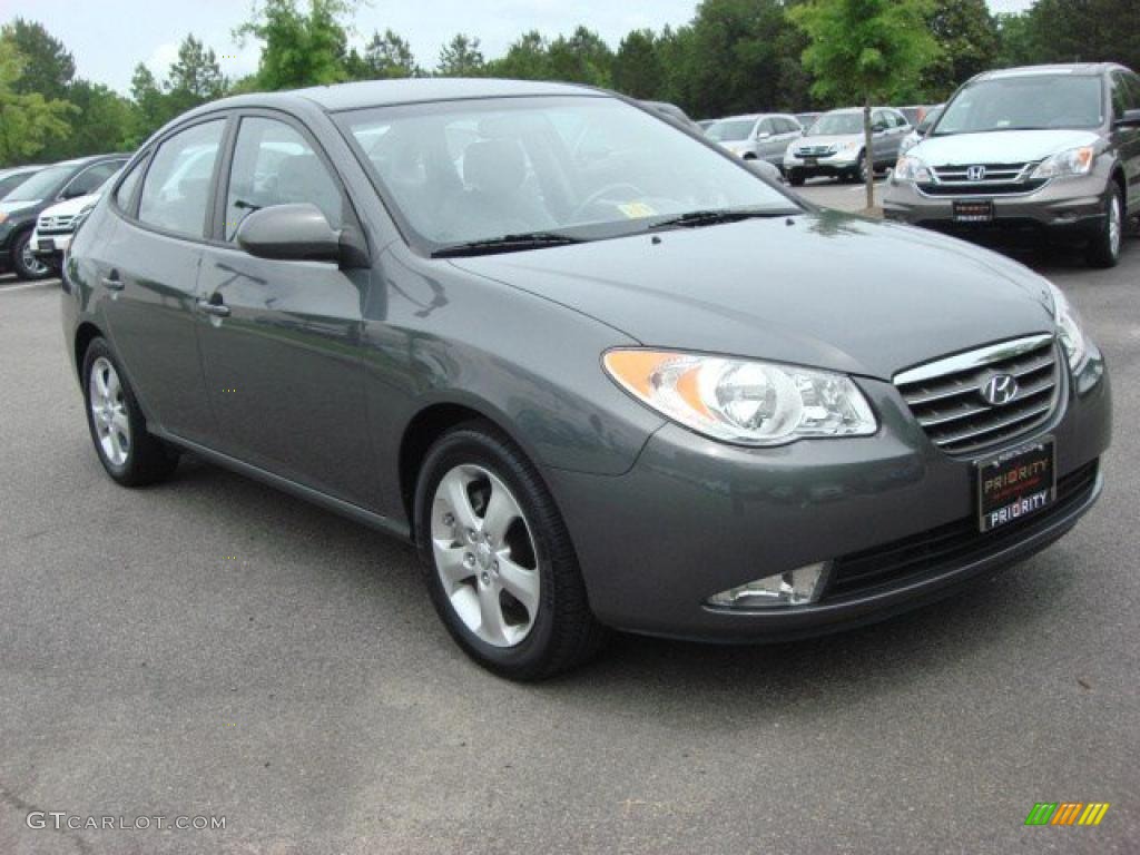 Carbon Gray 2009 Hyundai Elantra SE Sedan Exterior Photo #49553372